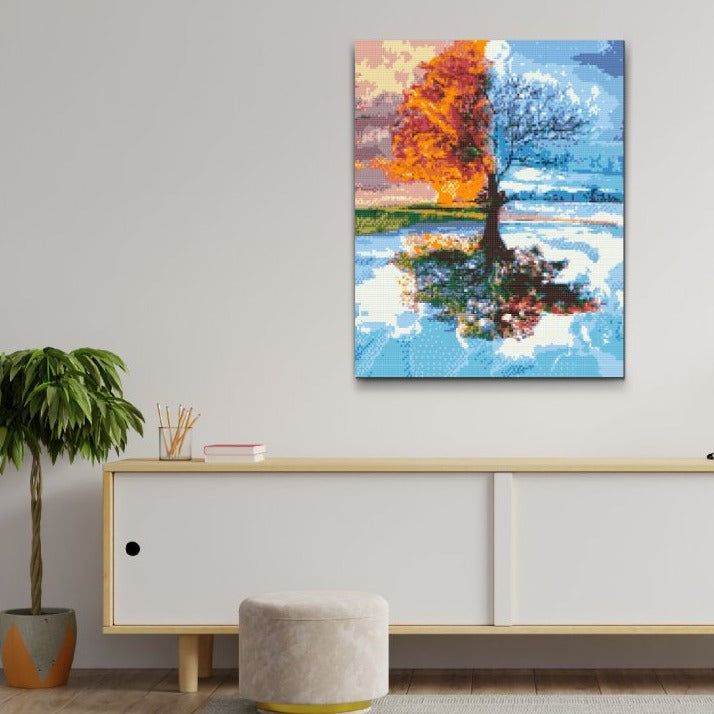 Four Seasons Tree Diamond Painting Kit by Nordik Atelier