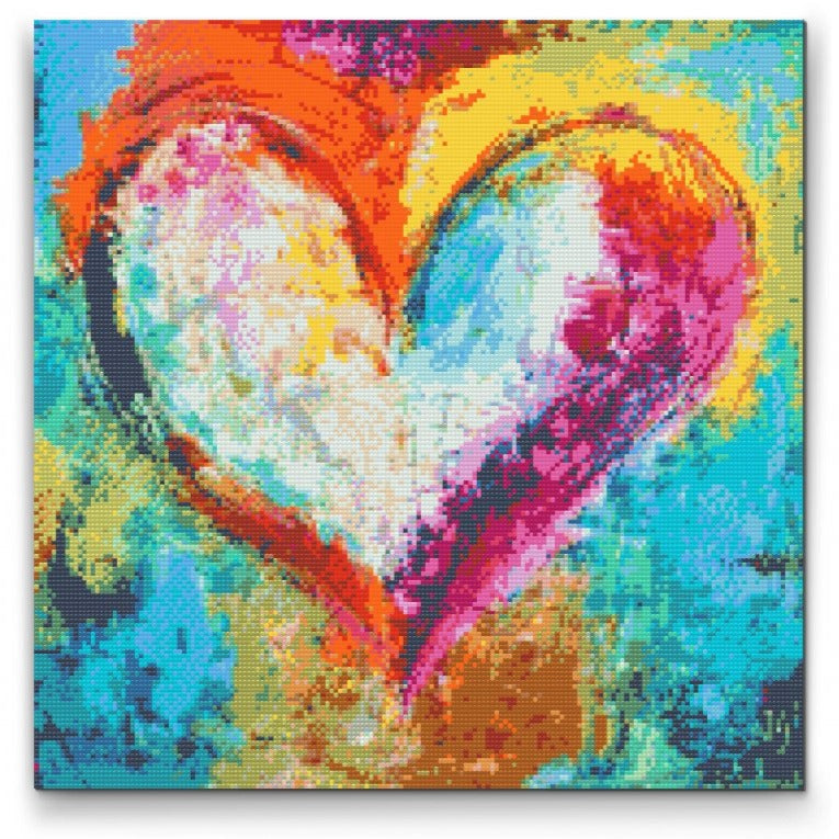 Heart Romantic Diamond Painting Kit by Nordik Atelier