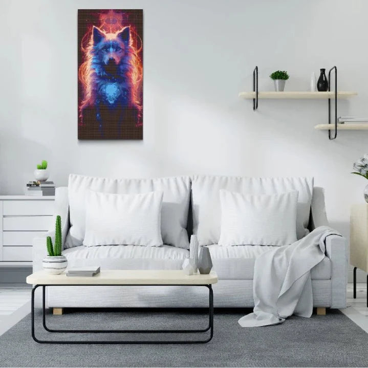Magical Wolf Diamond Painting Kit by Nordik Atelier