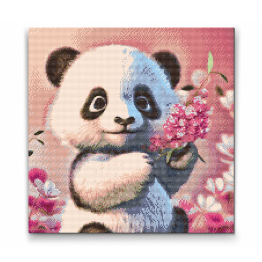 Cute Panda Diamond Painting Kit by Nordik Atelier